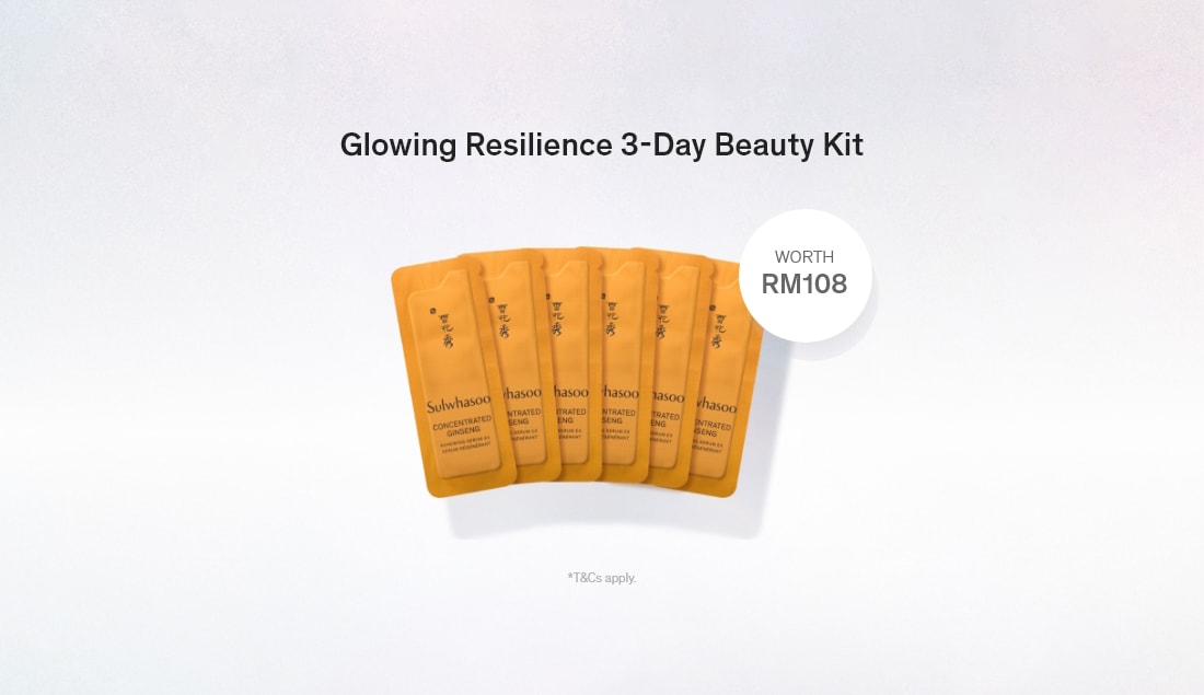 Glowing Resilience 3-Day Beauty Kit WORTH RM108 *T&Cs apply.
