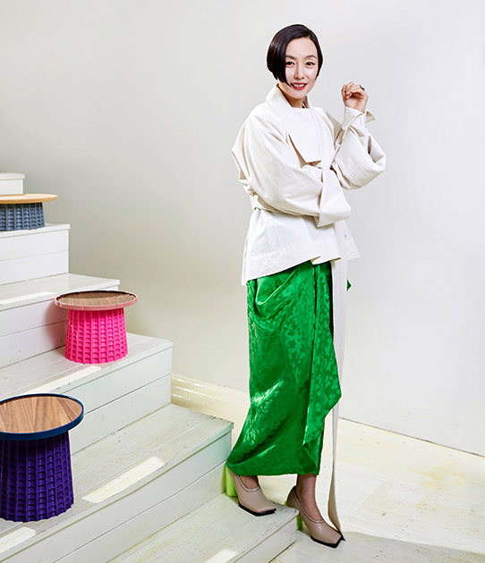 Hanbok designer Kim Young Jin